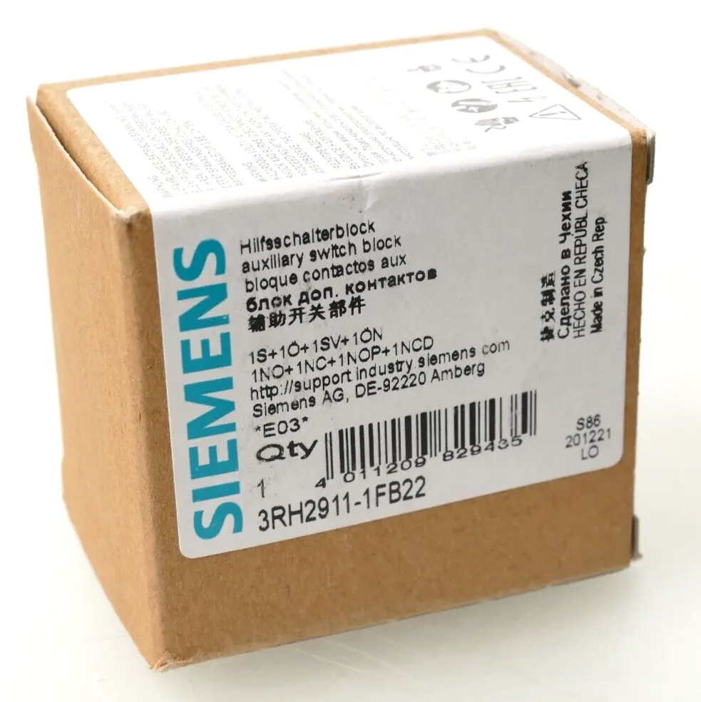Produktfoto 1 von Siemens Hilfsschalterblock 3RH2 911-1FB22 | E:03 | 3RH2911-1FB22