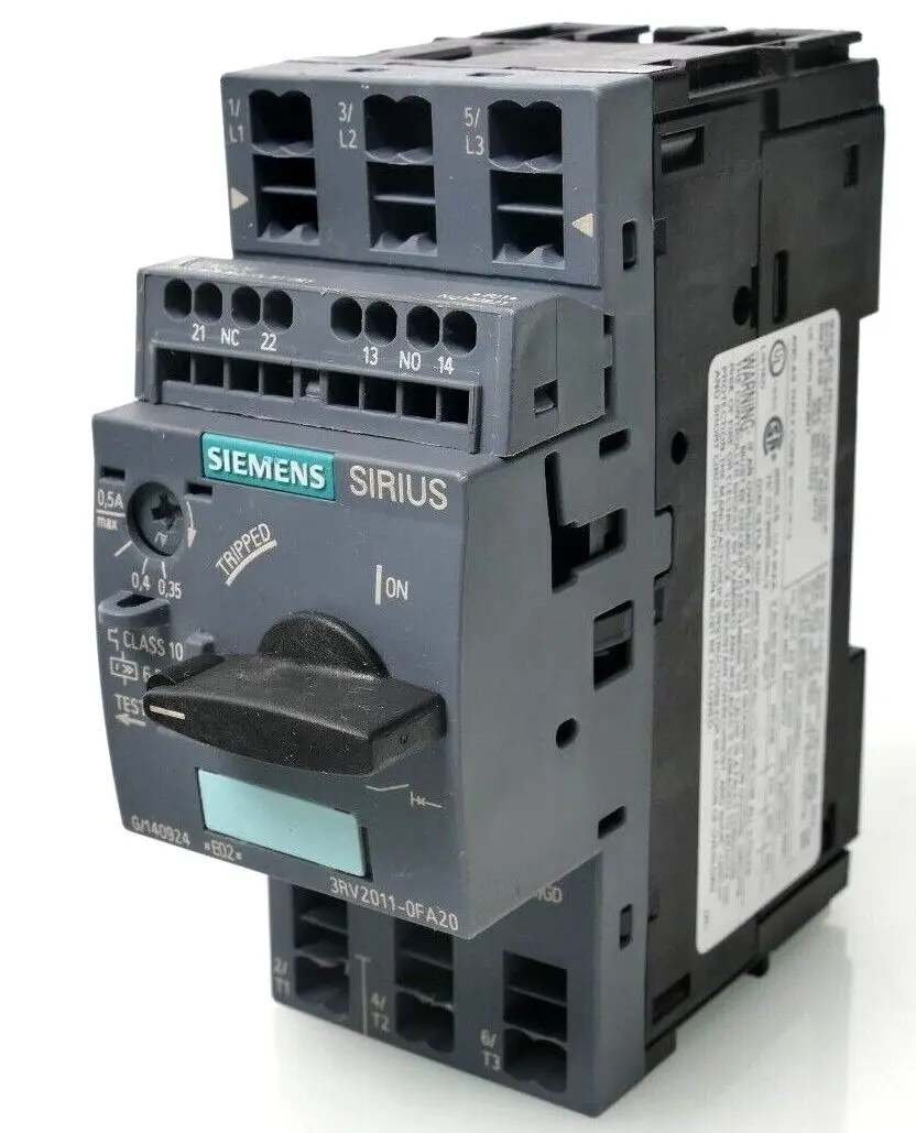 Produktfoto 1 von Siemens SIRIUS Leistungsschalter 3RV2 011-0FA20 | E:02 | 3RV2011-0FA20
