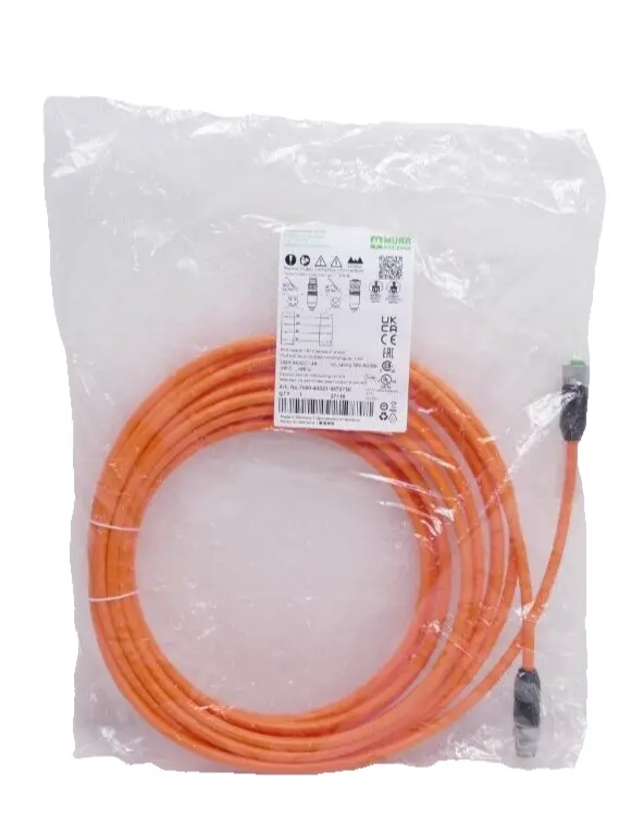 Produktfoto 1 von Murr Elektronik M12 St. 0° / M12 Bu. 0° A-kod. Kabel 7,5m | 7000-40021-4870750