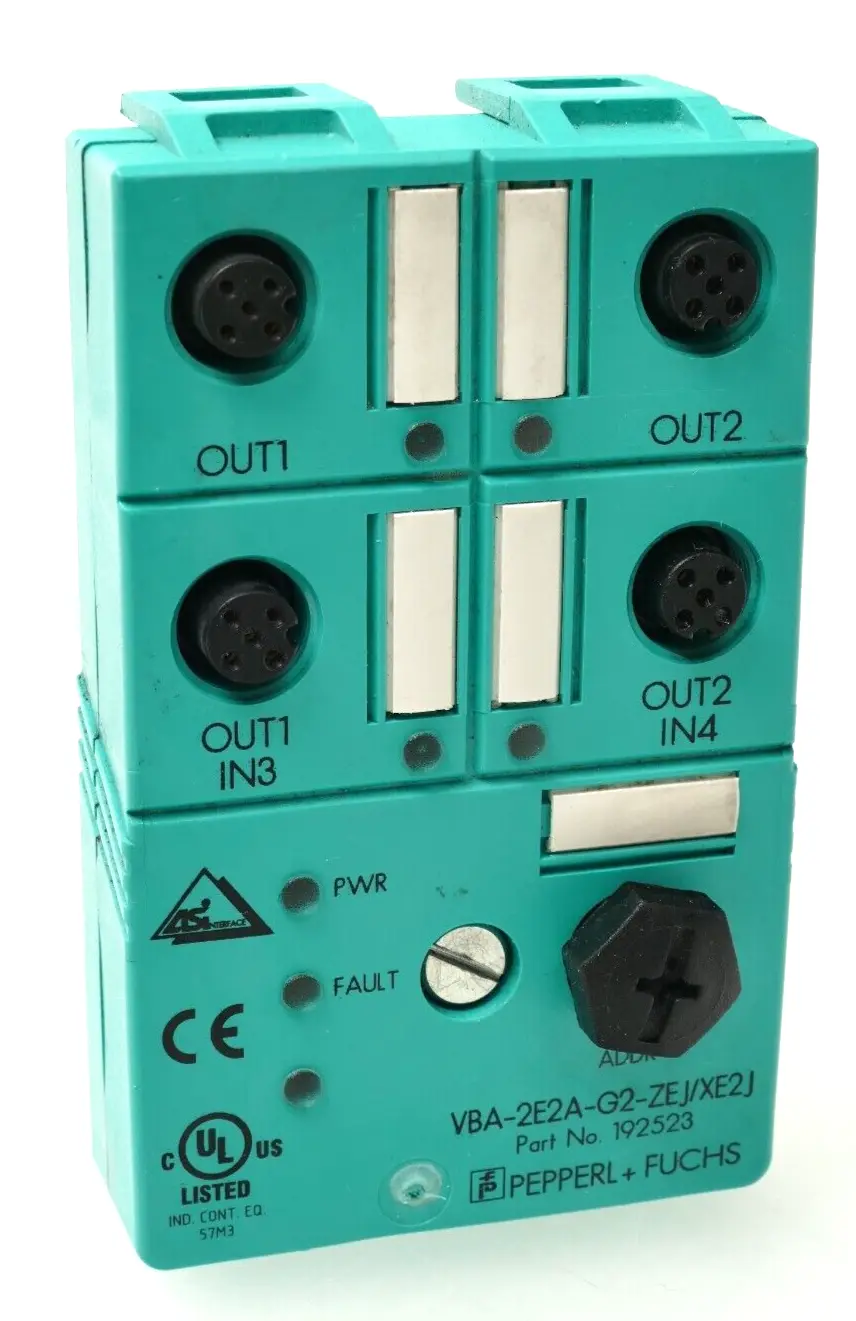 Produktfoto 1 von Pepperl + Fuchs AS-Interface-Sensor-/Aktuatormodul VBA-2E2A-G2-ZEJ/XE2J | 192523