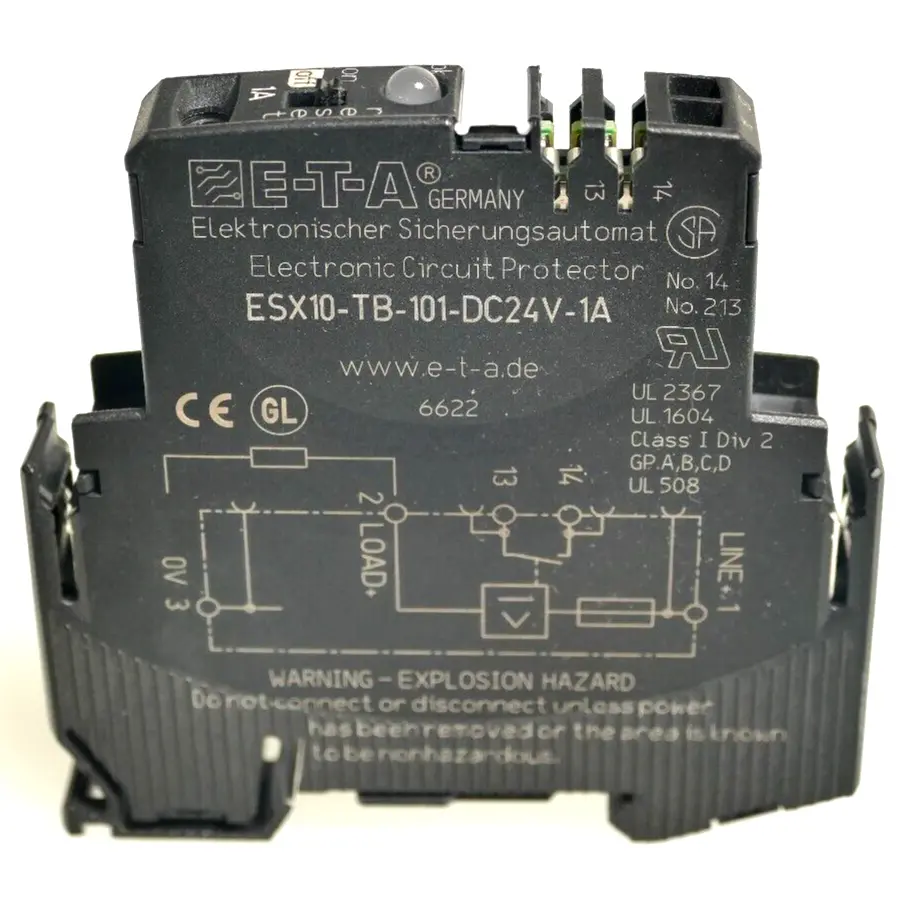 Produktfoto 1 von ETA ESX10-TB-101-DC24V-1A Elektronischer Sicherungsautomat