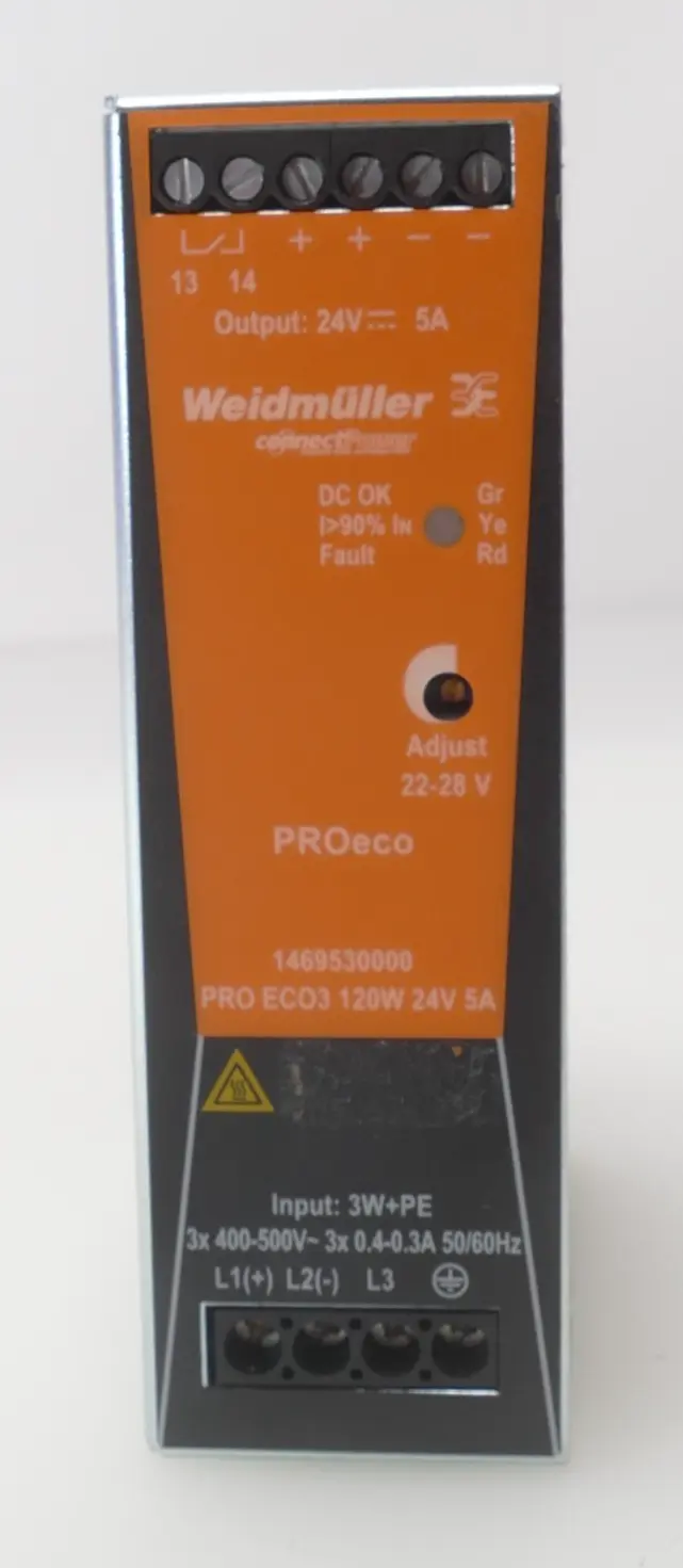 Produktfoto 1 von Weidmüller Schaltnetzteil PRO ECO3 120W 24V 5A | 1469530000