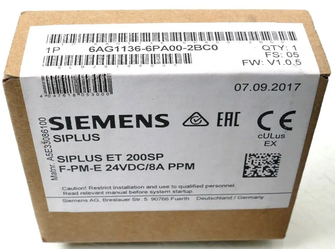 Produktfoto 1 von Siemens SIPLUS ET 200SP | 6AG1 136-6PA00-2BC0 | E:05 V1.0.5 | 6AG1136-6PA00-2BC0