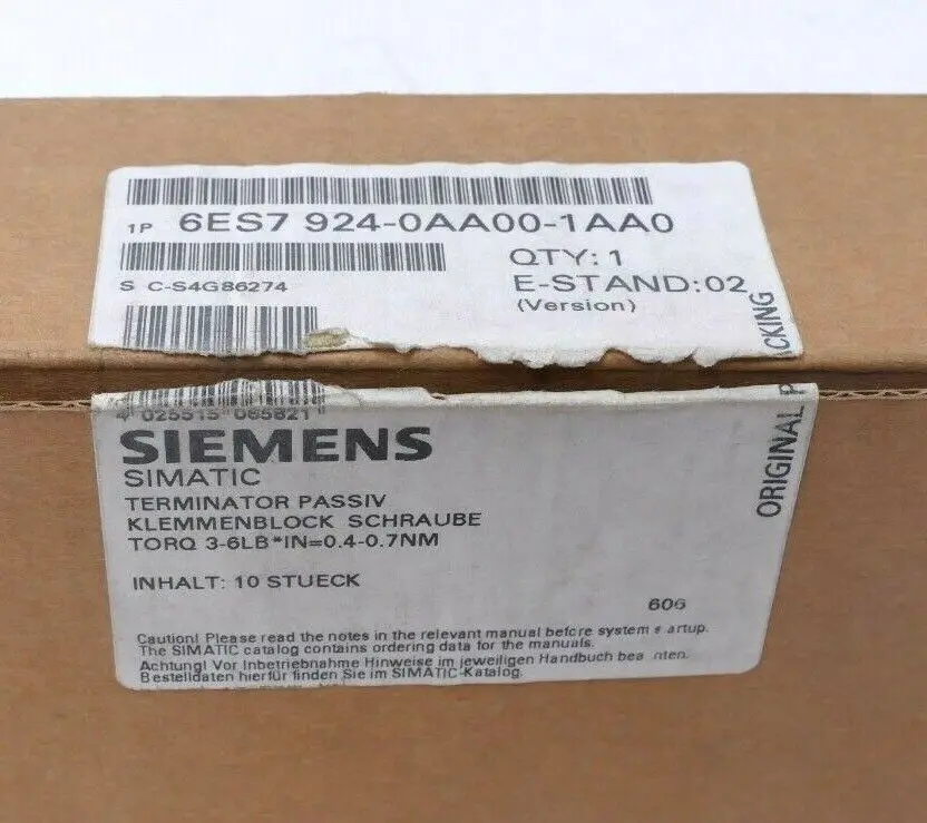 Produktfoto 1 von Siemens Terminal Block 6ES7924-0AA00-0AA0 | 6ES7 924-0AA00-0AA0
