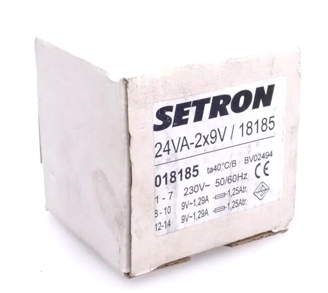 Produktfoto 1 von Setron 018185 Transformator 24VA-2x9V | 18185 | ta40°C/B | BV02494