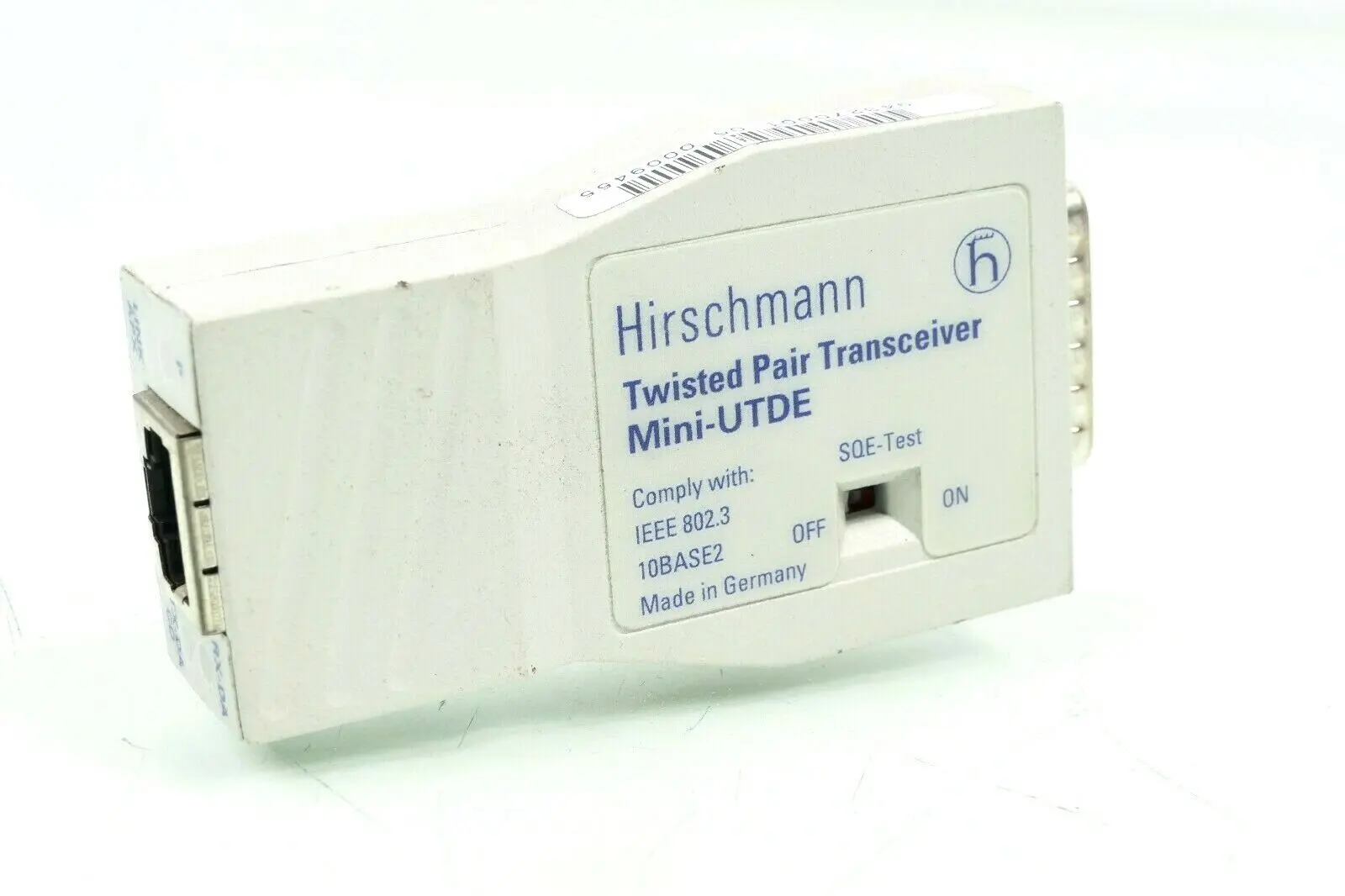 Produktfoto 1 von Hirschmann Sendeempfänger Twisted Pair Transceiver Mini-UTDE | 10BASE2
