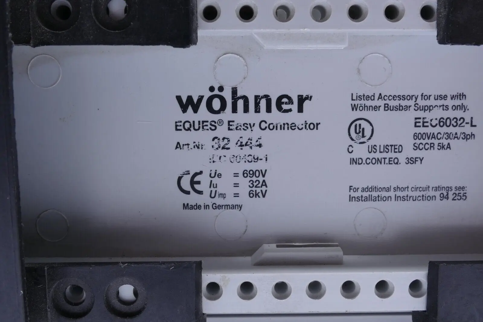 Produktfoto 1 von Wöhner 32 444  EQUES Sammelschienenadapter Easy Connector | 32444