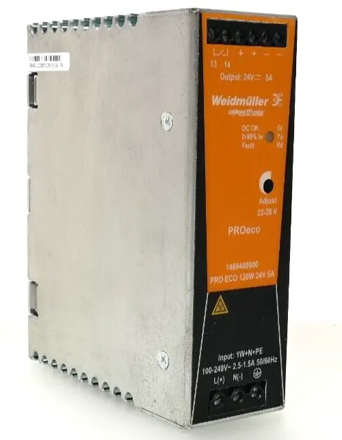 Produktfoto 1 von Weidmüller DIN-Rail Power Supply PRO ECO 120W 24V 5A | 1469480000