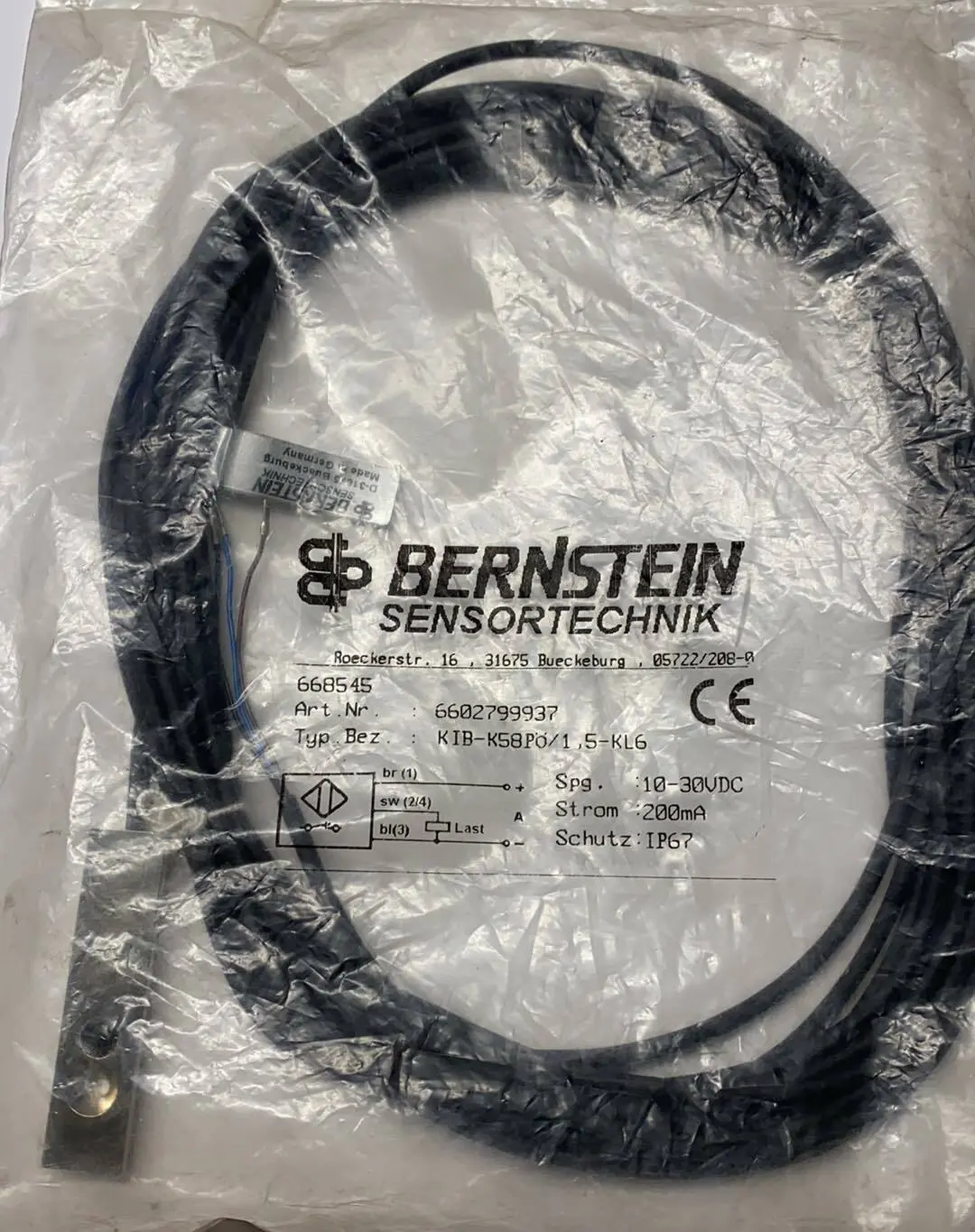 Produktfoto 1 von Bernstein Sensor KIB-K58PÖ/1,5KL6 | 6602799937