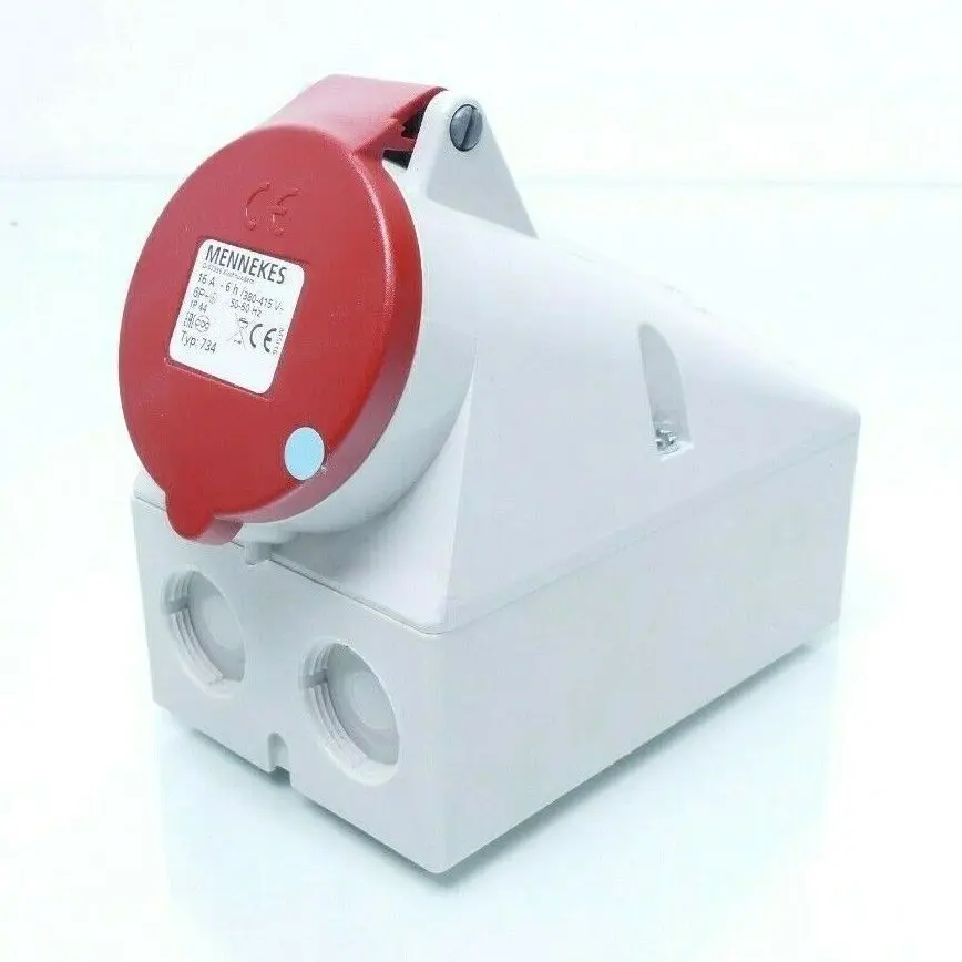 Produktfoto 1 von Mennekes Wandsteckdose 16A-6h 380-415V IP 44 | 734