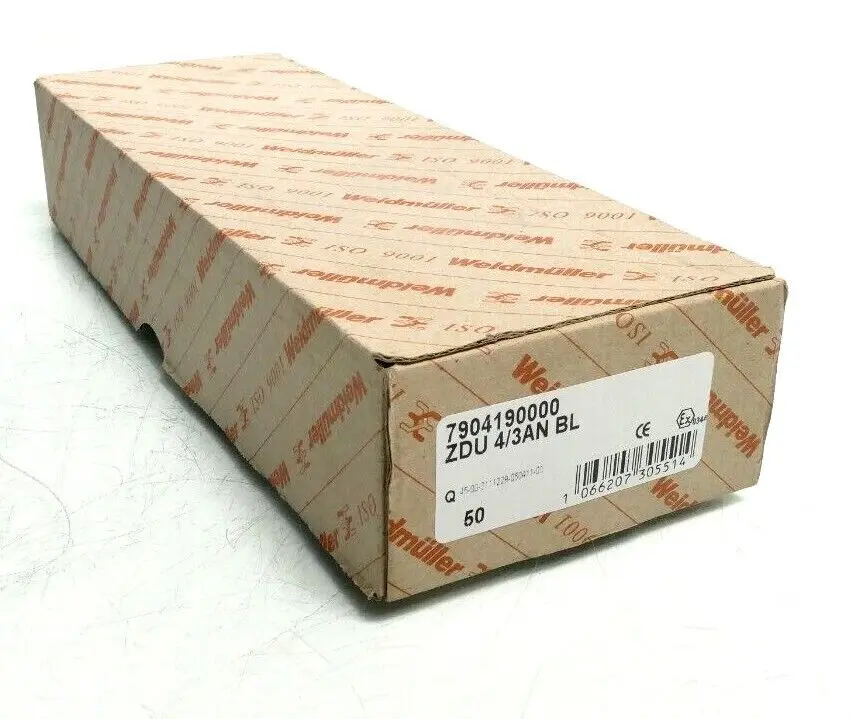 Produktfoto 1 von 50x Weidmüller ZDU 4/3AN BL | 7904190000 Reihenklemme