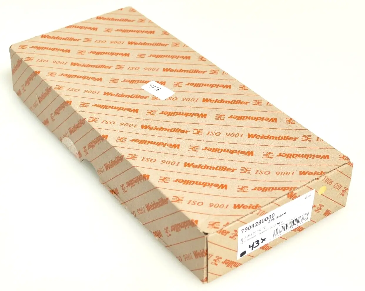 43x Weidmüller 790428000 ZPE 4/4AN | AWG 26 TO 10