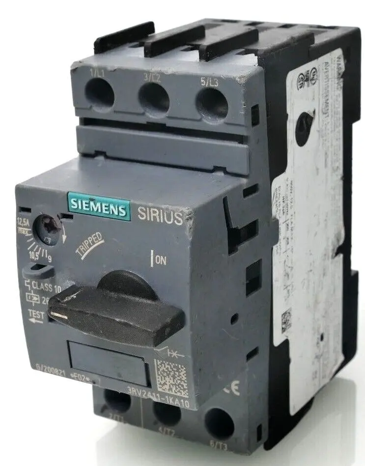 Produktfoto 1 von Siemens SIRIUS Leistungsschalter 3RV2 411-1KA10 | E:02 | 3RV2411-1KA10
