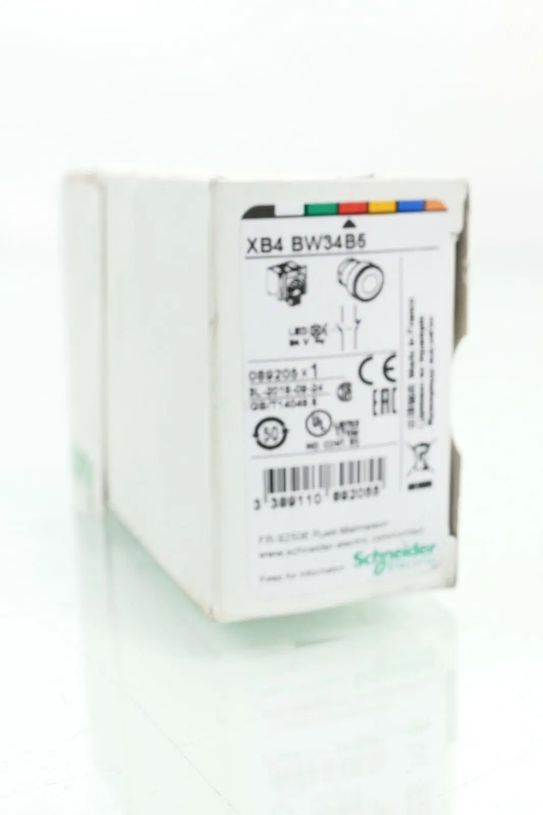 Produktfoto 1 von Schneider Electric XB4 BW34B5 Leuchtdrucktaster rot flach XB4BW34B5 | 40556