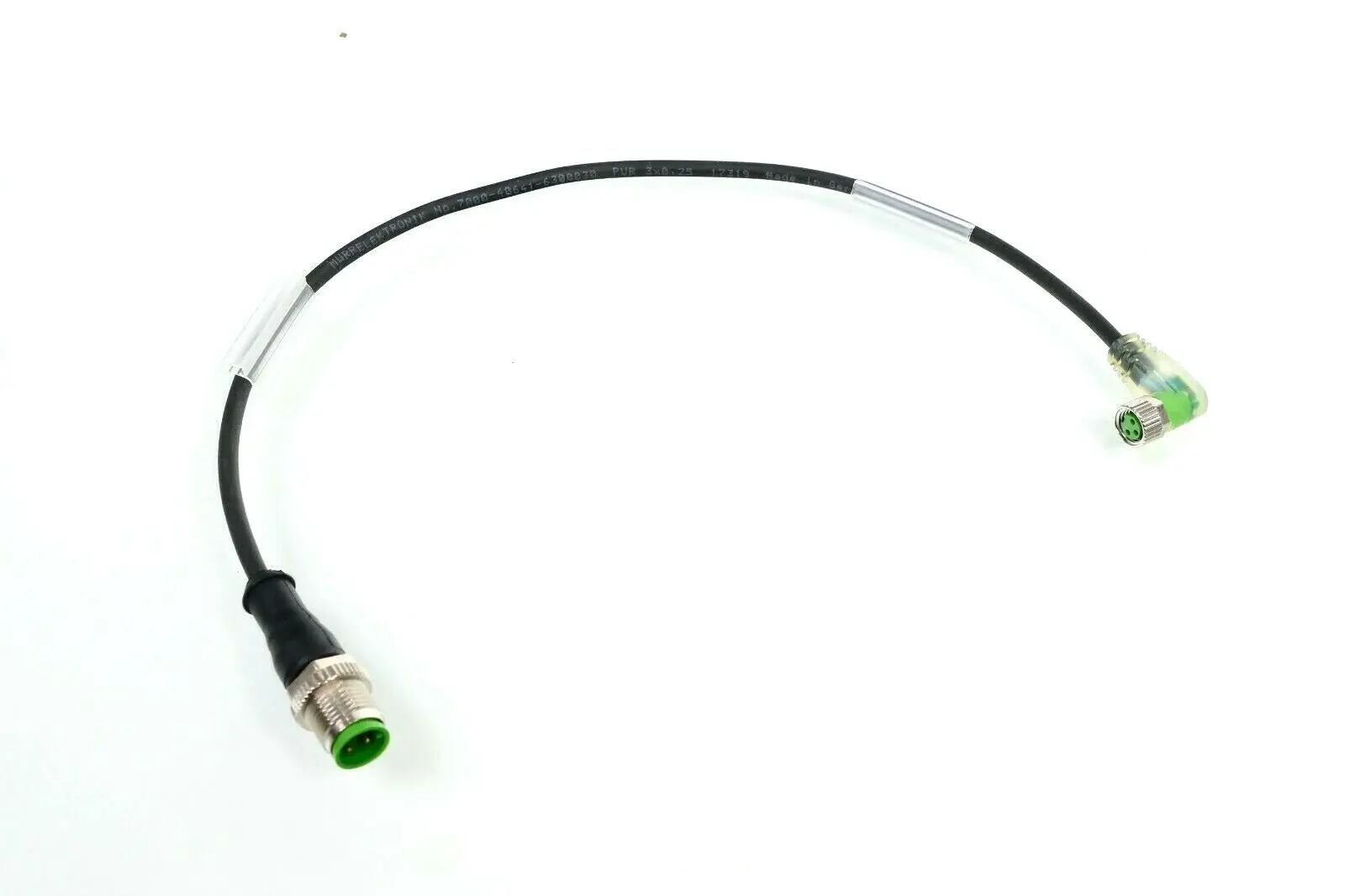 Produktfoto 1 von Murr Elektronik M12 St. 0° / M8 Bu. 90° Kabel 0,3m | 7000-40641-6300030