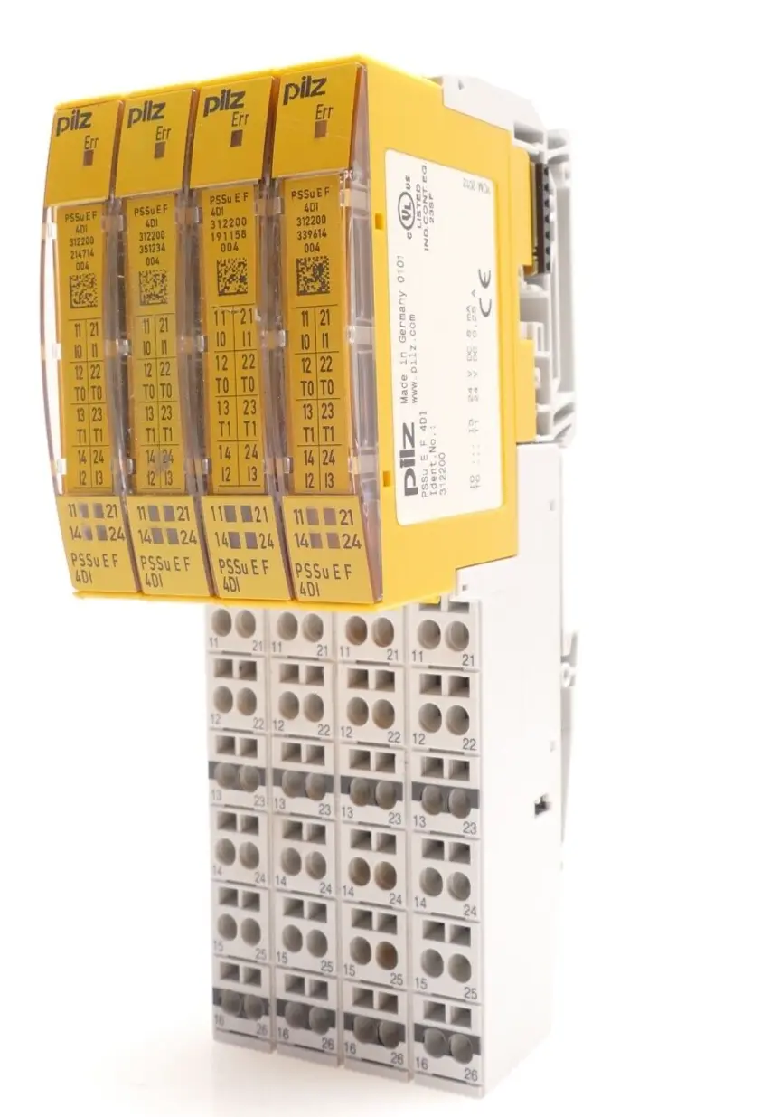 Produktfoto 1 von 4x Pilz Elektronikmodul PSSu E F 4DI | 312200 + Basismodul | 312623
Basismodul 312623