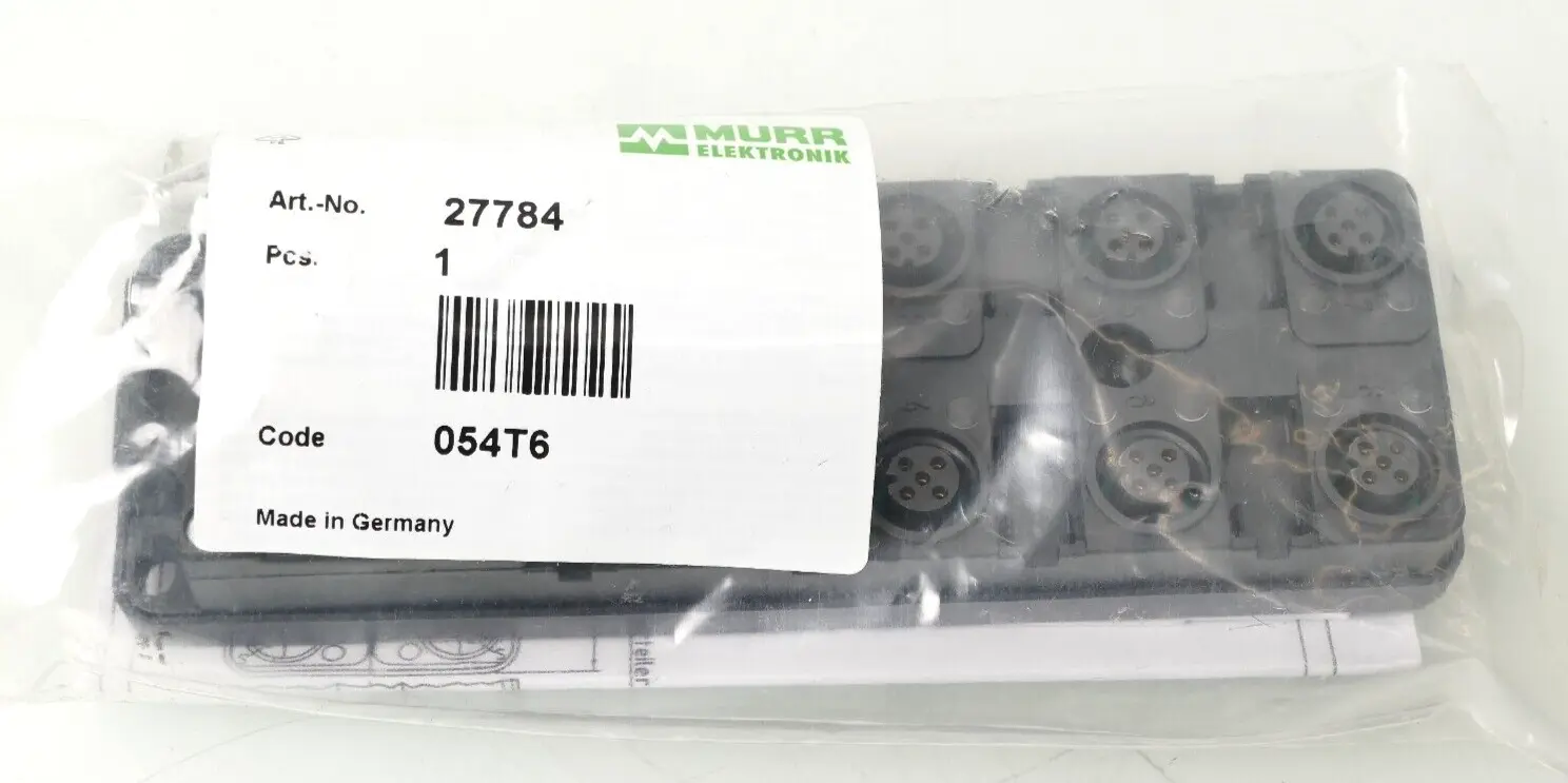 Produktfoto 1 von Murr Elektronik Verteiler VP12, 8xM12, 5pol, Steck.M23 19pol. | 27784