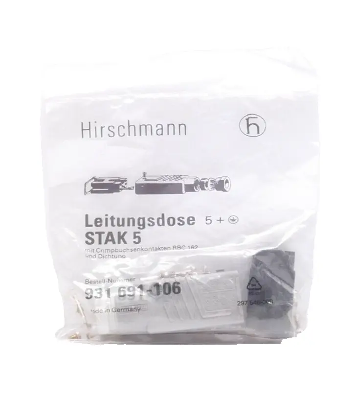 Produktfoto 1 von Hirschmann Leitungsdose 5+ STAK 5 | 931 691-106