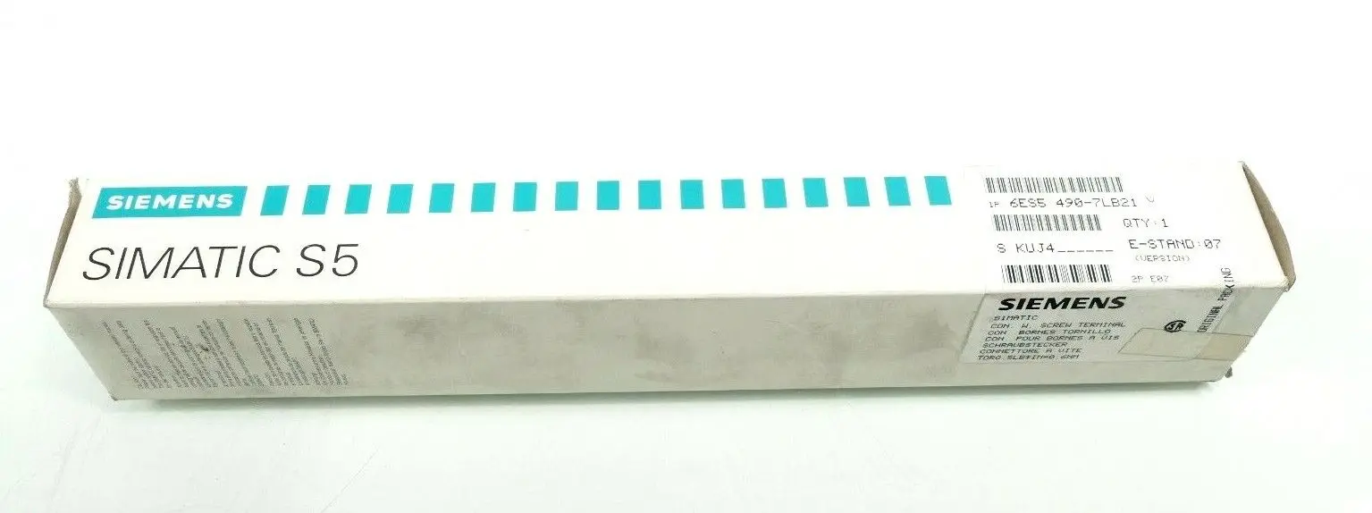 Produktfoto 1 von 2x Siemens SIMATIC S5 Frontstecker 6ES5 490-7LB21 | E:07 | 6ES5490-7LB21