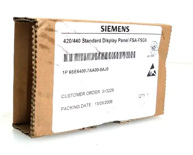 Produktfoto 1 von Siemens FSA-FSGX Standard Display Panel 6SE6 400-7AA00-0AJ0 | 6SE6400-7AA00-0AJ0
