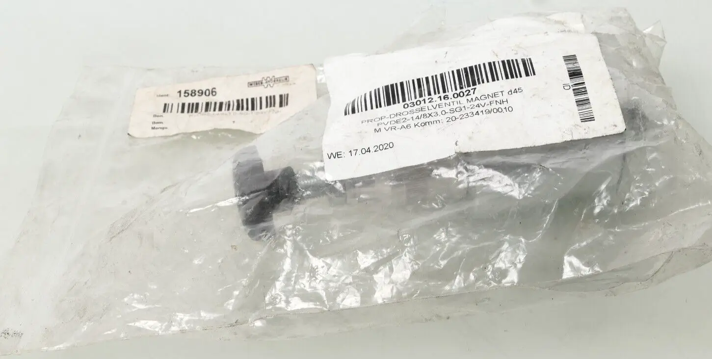 Produktfoto 1 von Weber Proportional-Drosselventil Magnet d45 PVDE2-14/8X3,0-SG1-24V-FNH M VR-A6