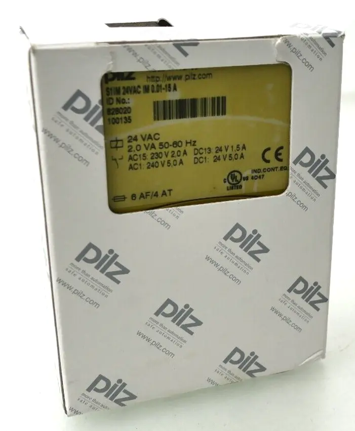 Produktfoto 1 von Pilz Spannungsüberwachungsrelais S1IM 24VAC IM 0.01-15 A | 828020