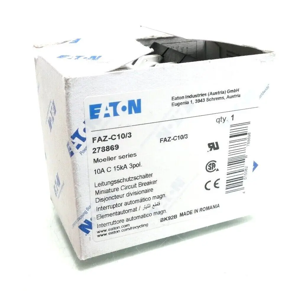 Produktfoto 1 von Eaton Moeller Leitungsschutzschalter FAZ-C10/3 | 278869