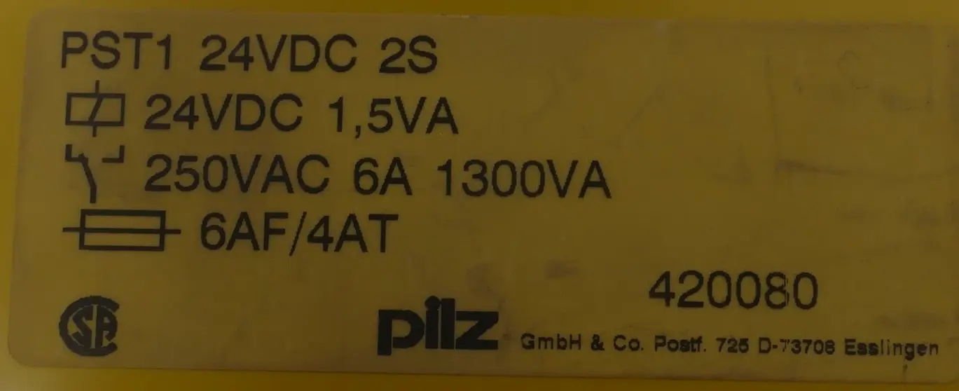 Produktfoto 1 von Pilz Sicherheitsrelais PST1 24VDC 2S | 420080