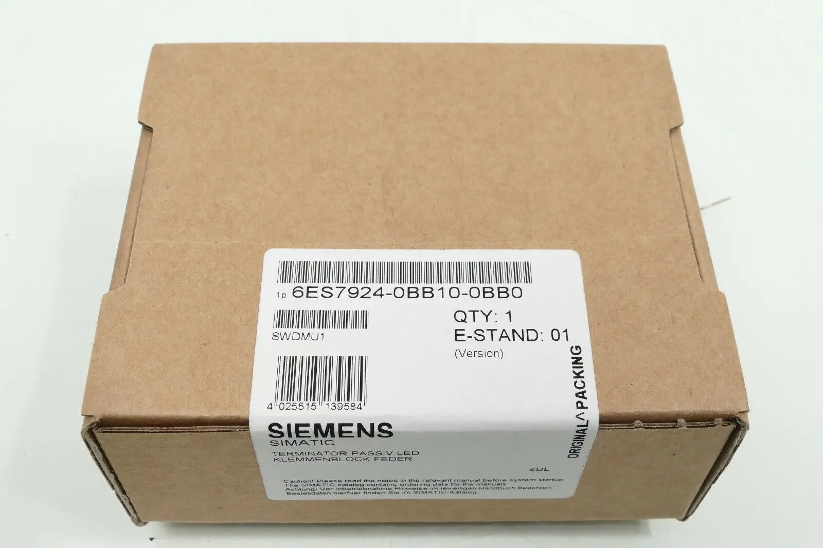 Siemens SIMATIC Anschlussmodul 6ES7 924-0BB10-0BB0 | E:01 | 6ES7924-0BB10-0BB0