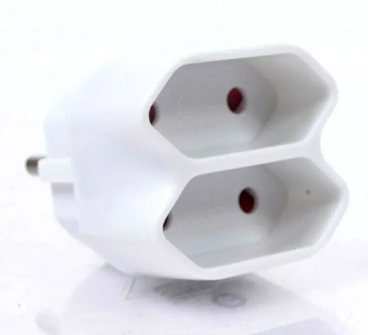 Produktfoto 1 von 10x Bachmann Multistecker Euro 2f, 2,5A 250V weiß | 921.271