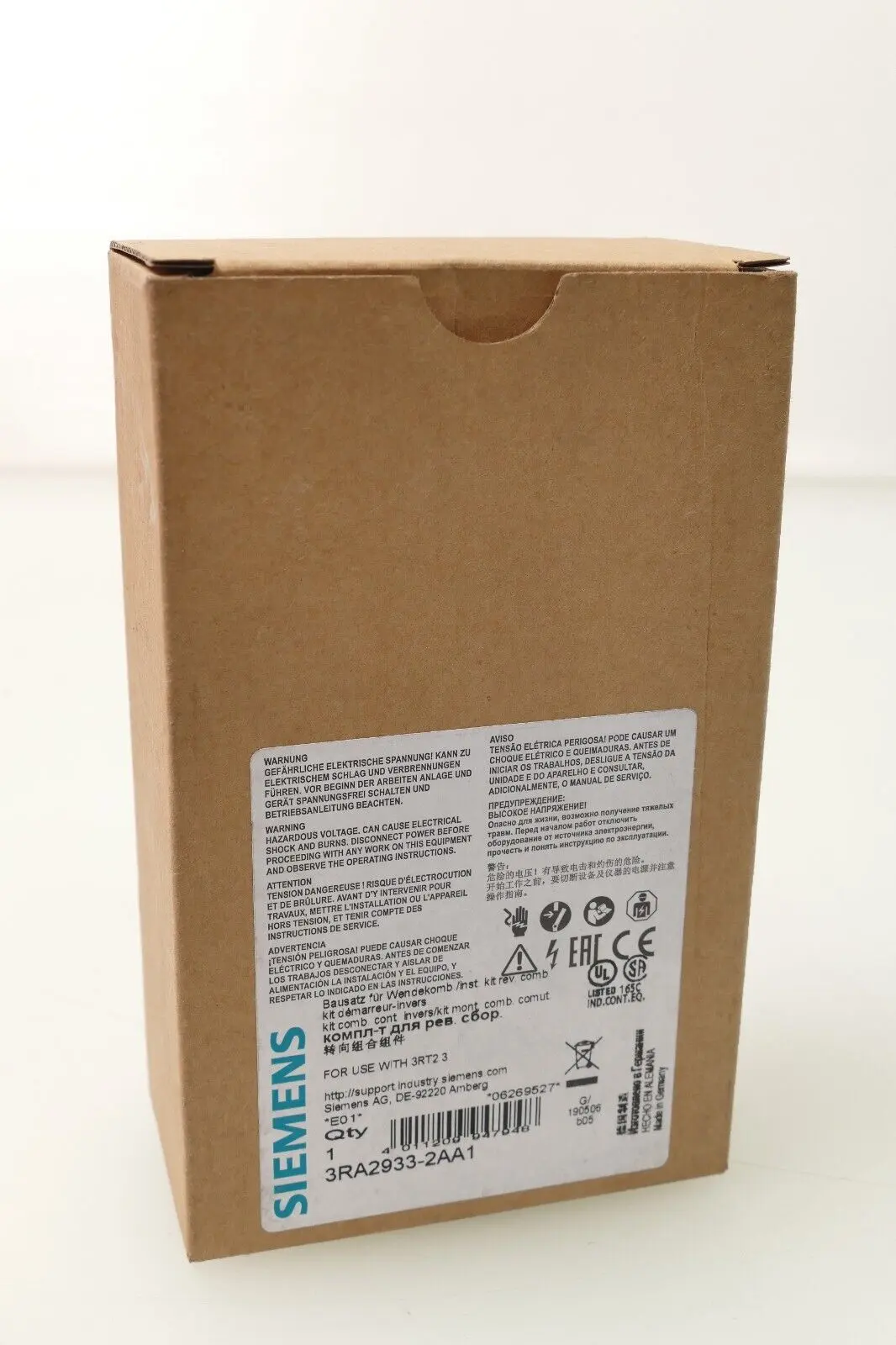 Produktfoto 1 von Siemens Bausatz für Wendekombination 3RA2 933-2AA1 | E:01 | 3RA2933-2AA1