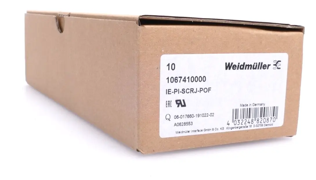 Produktfoto 1 von 10x Weidmüller Einsatz IE-PI-SCRJ-POF | 1067410000