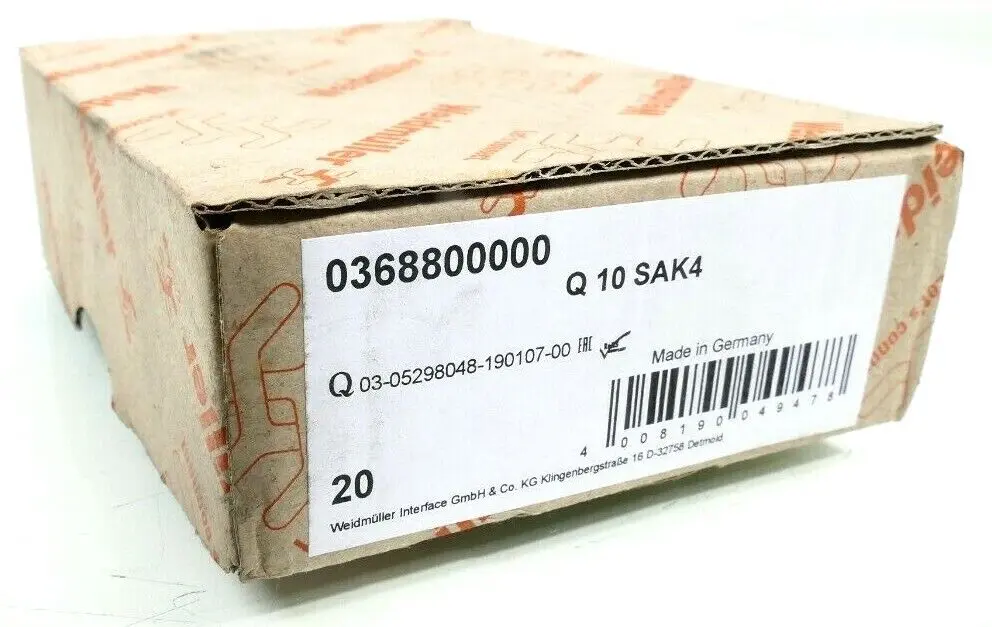 Produktfoto 1 von 20x Weidmüller Querverbinder Q 10 SAK4 | 0368800000