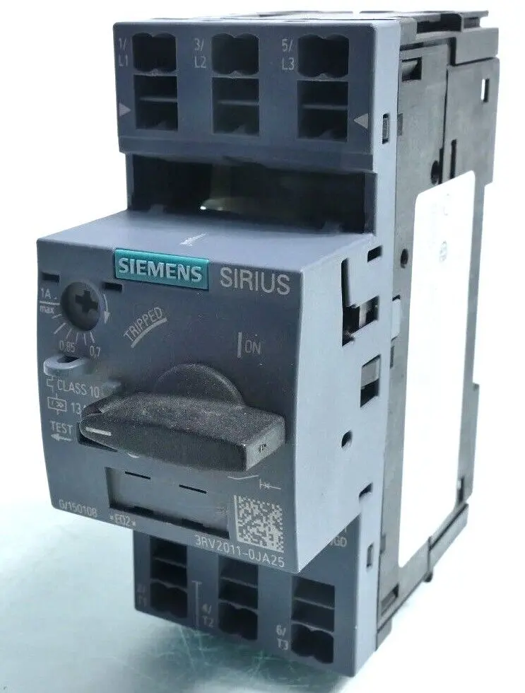 Produktfoto 1 von Siemens SIRIUS Leistungsschalter 3RV2 011-0JA25 | E:02 | 3RV2011-0JA25