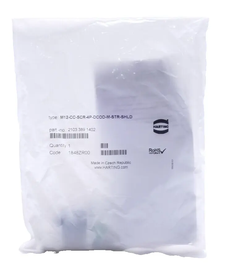 Produktfoto 1 von Harting 2103 389 1402 Anschlussstecker M12-CC-SCR-4P-DCOD-F-STR 21033891402