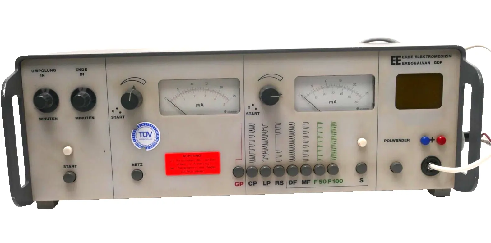 Produktfoto 1 von Erbe Elektromedizin | Erbogalvan GDF C-1033 Elektrotherapiegerät | 10502-001