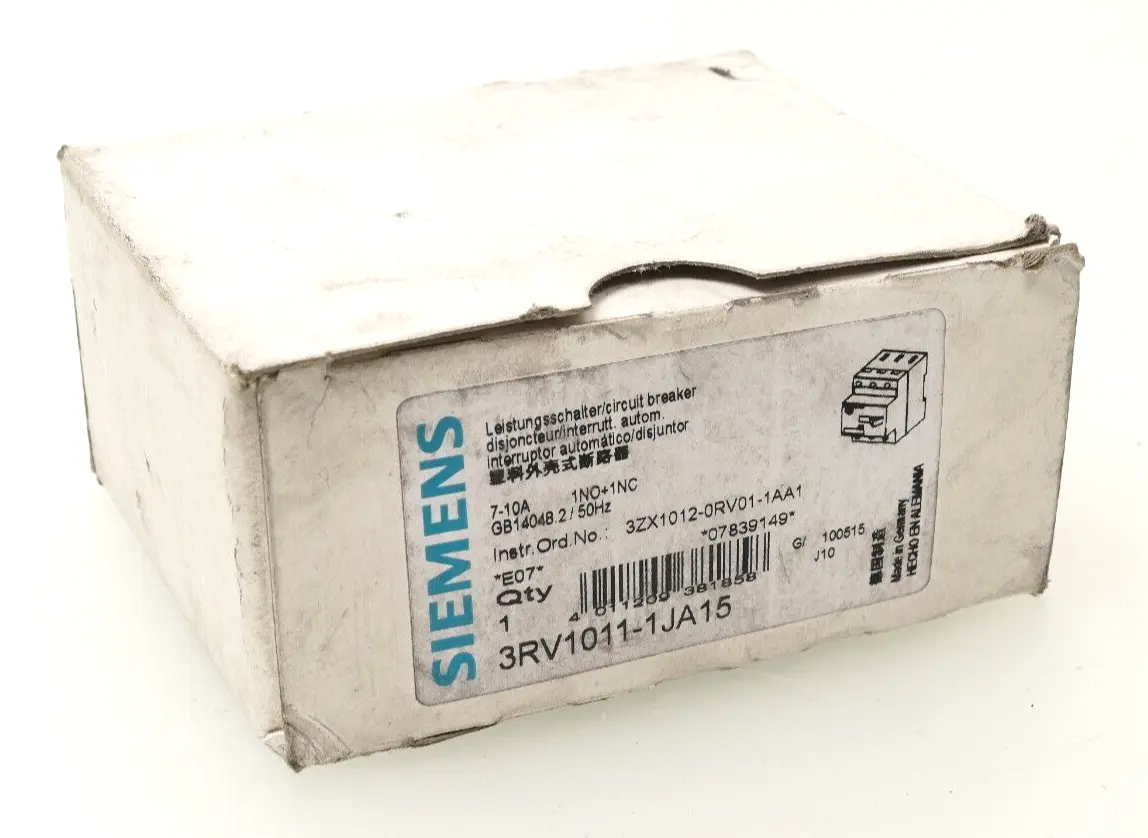 Siemens Leistungsschalter 3RV1 011-1EA15 | E:07 | 3RV1011-1EA15