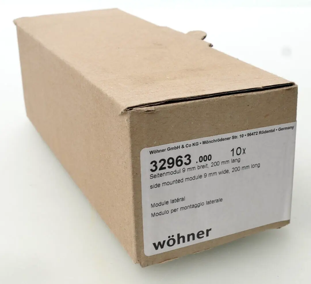 Produktfoto 1 von 10x Wöhner Seitenmodul 9mm breit-200mm lang | 32963 | 32963.000
