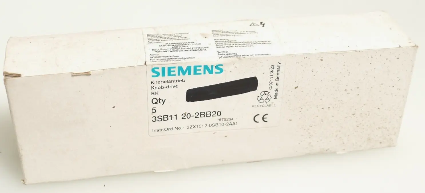 Produktfoto 1 von 5x Siemens 3SB11 20-2BB20 Knebelantrieb 3SB1 1 20-2BB20 | 3SB1120-2BB20