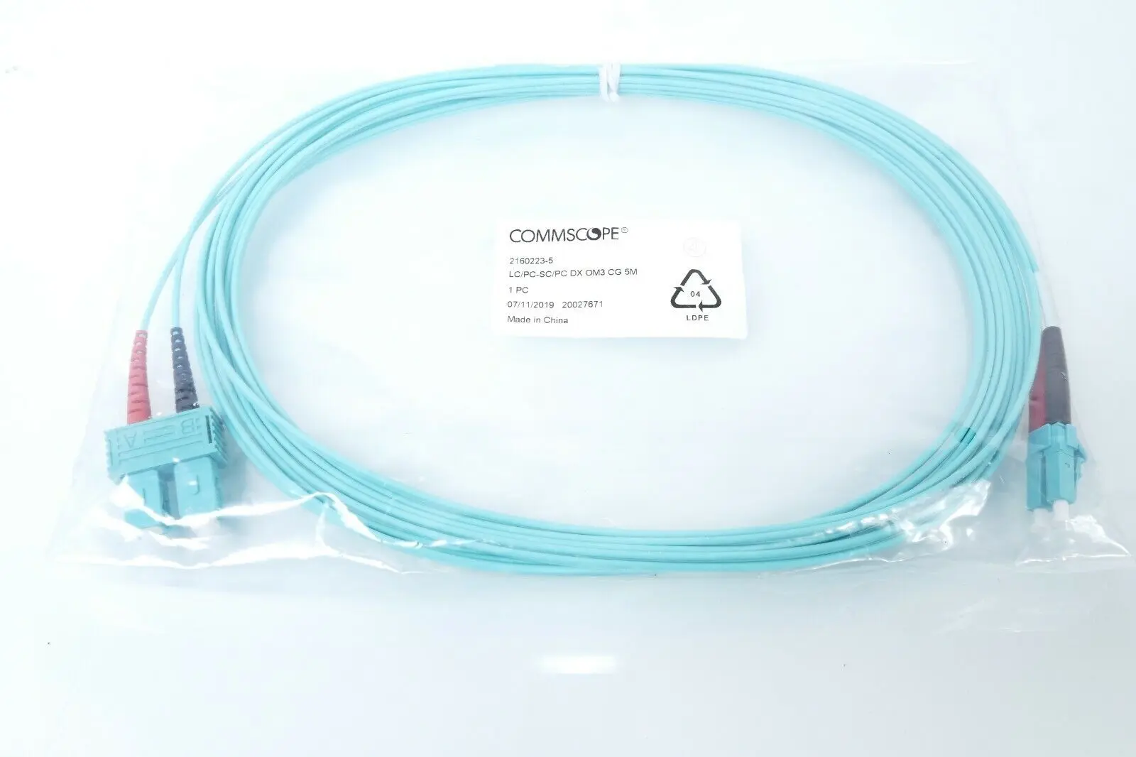 CommScope LWL-Patchkabel LC/PC-SC/PC DX OM3 CG 5M | 2160223-5