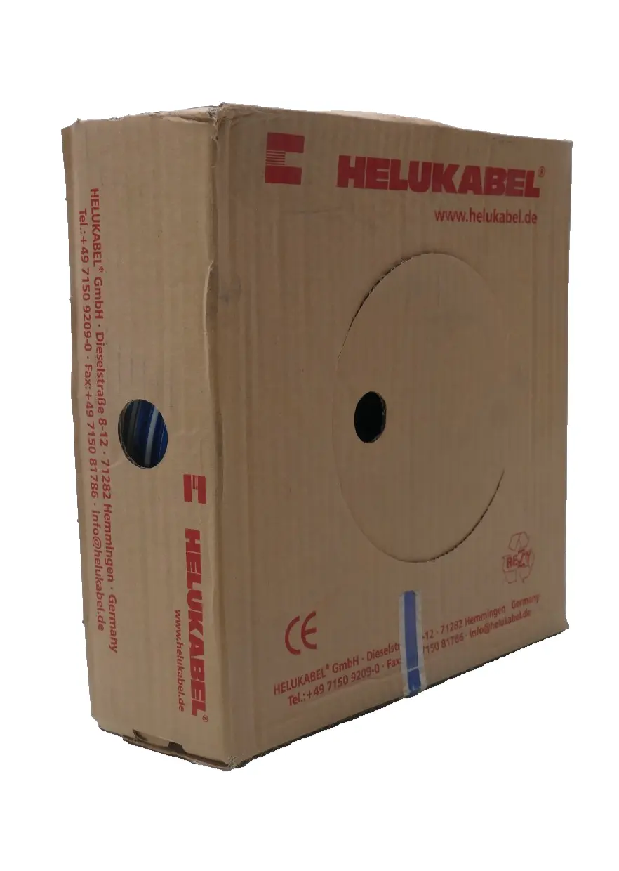 Produktfoto 1 von Helukabel Einzeladerleitung |  Weiss/Blau | 100m | 1x4,00mm² | H07V-K | 29386