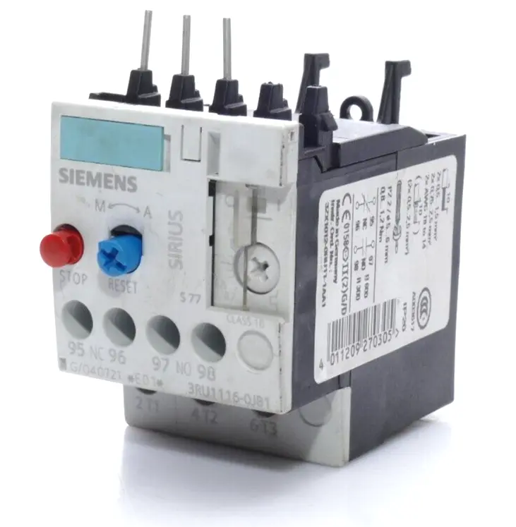 Produktfoto 1 von 2x Siemens SIRIUS Überlastrelais 3RU1 116-0JB1 | E:01 | 3RU1116-0JB1