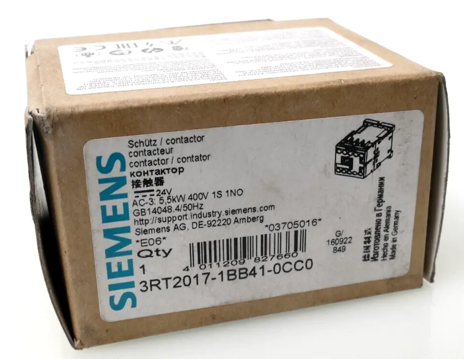 Produktfoto 1 von Siemens SIRIUS Schütz 3RT2 017-1BB41-0CC0 | E:06 | 3RT2017-1BB41-0CC0