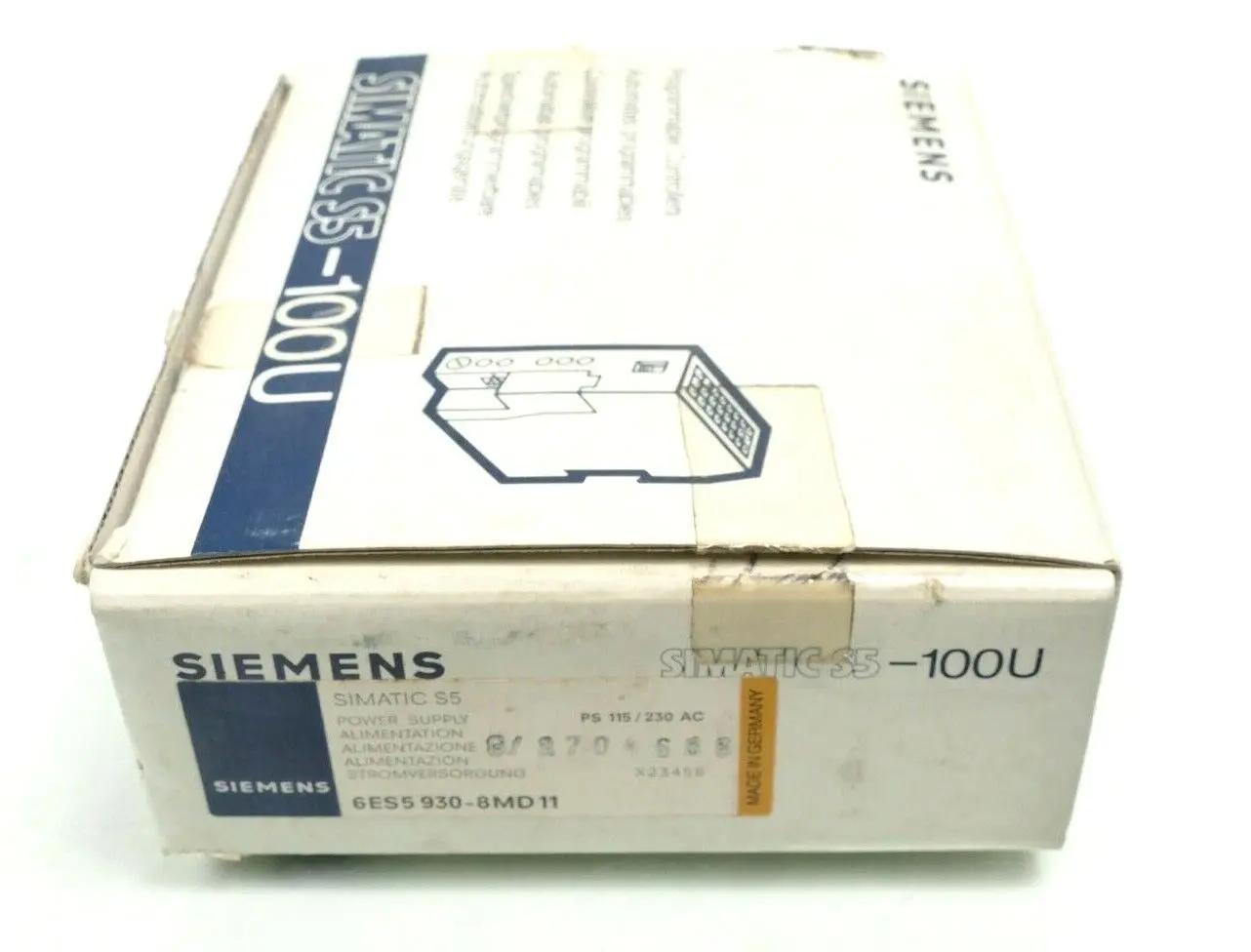 Produktfoto 1 von Siemens SIMATIC S5-100U Stromversorgung 6ES5 930-8MD11 | E:01 | 6ES5930-8MD11