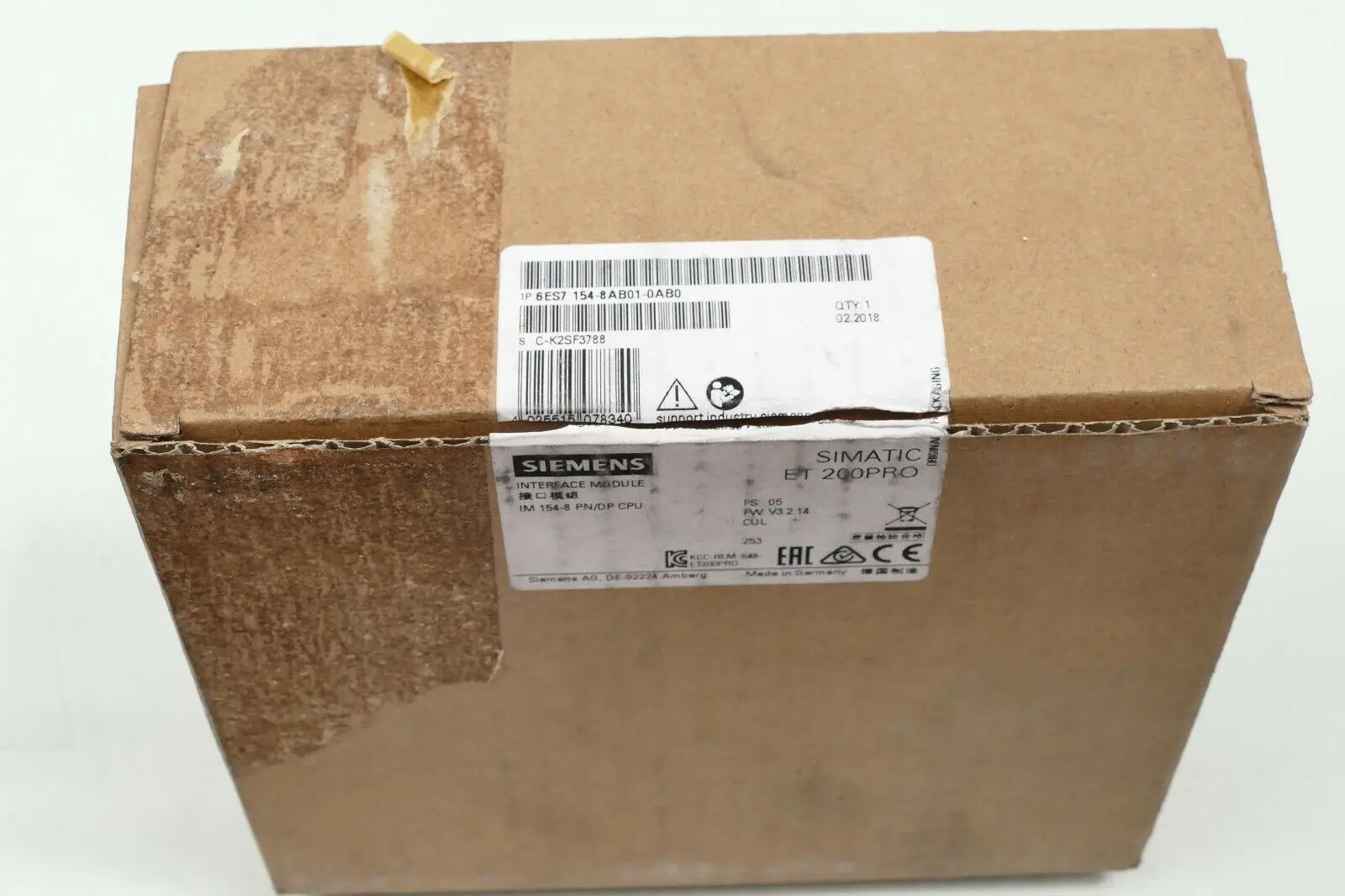 Produktfoto 1 von Siemens Simatic Interface Module 6ES7 154-8AB01-0AB0 | 6ES7154-8AB01-0AB0