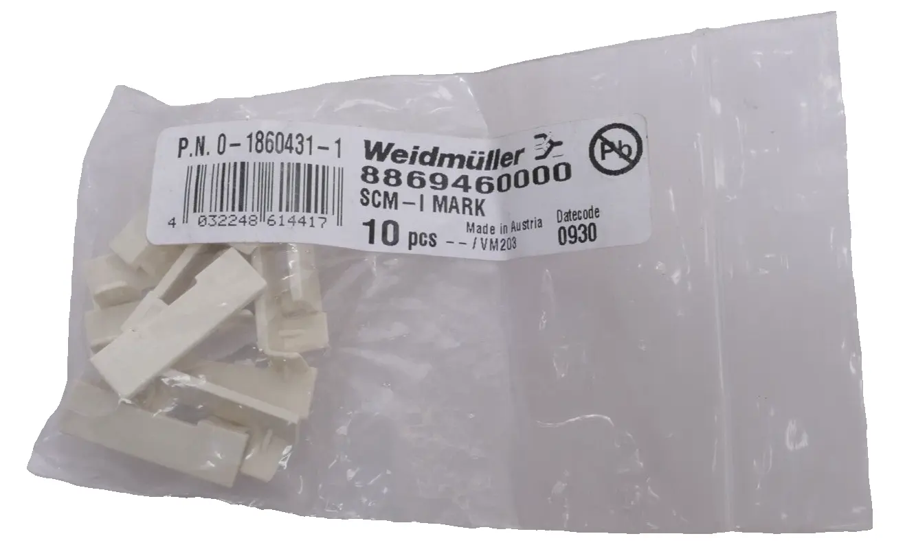 Produktfoto 1 von 10x Weidmüller Gerätemarkierung SCM-I MARK | 8869460000