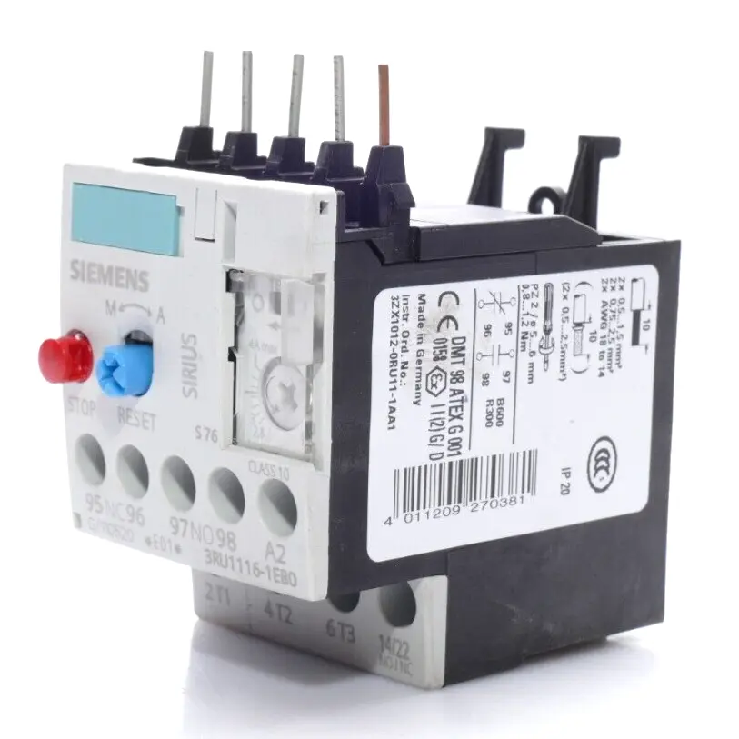 Produktfoto 1 von Siemens Überlastrelais 3RU1 116-1EB0 | E:01 | 3RU1116-1EB0