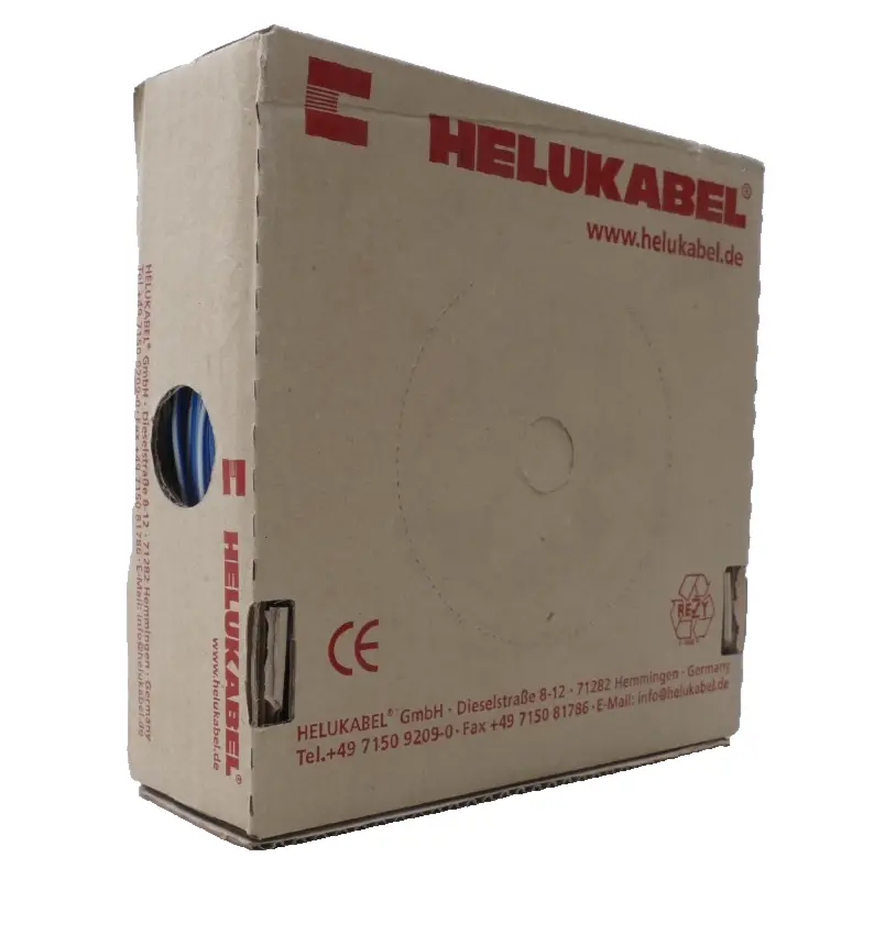 Produktfoto 1 von Helukabel Aderleitung H05V-K | Hellblau-Weiss | 1x1mm² | 100m | 29377