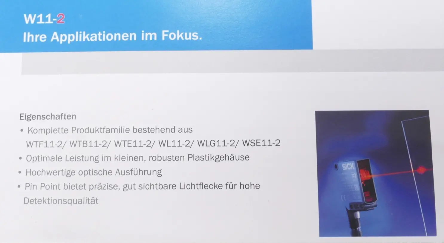 Produktfoto 1 von Sick Reflex-Lichtschranke WTB11-2P2461 | 1044442 + WTB12-3P2431 | 1041411