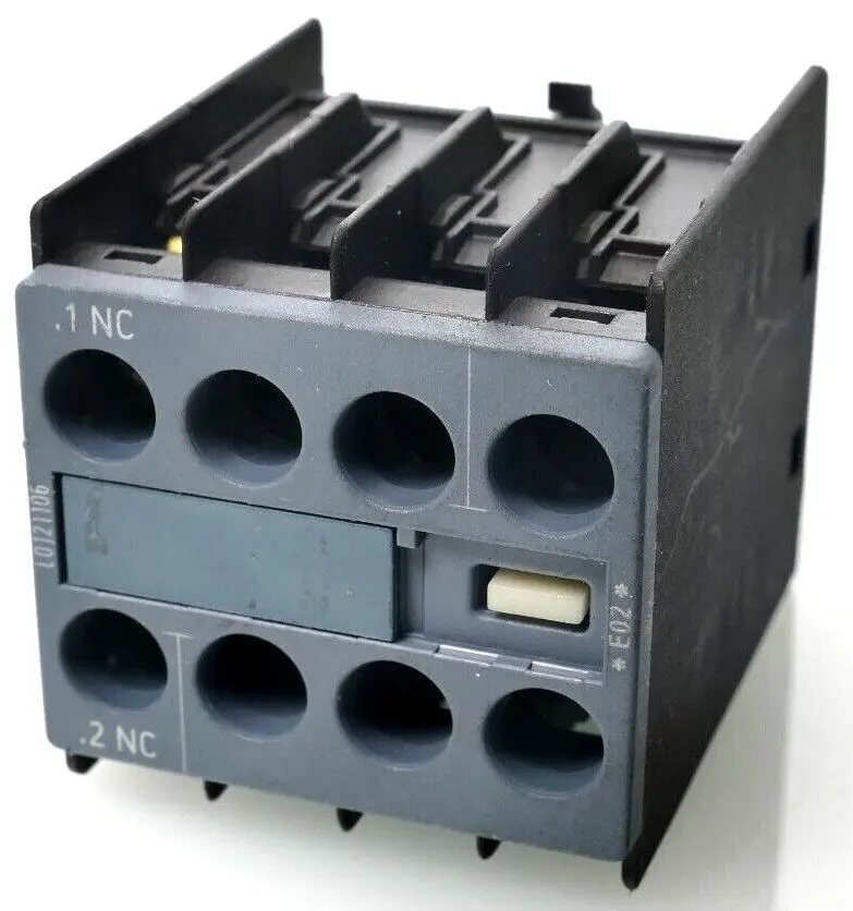 Produktfoto 1 von 5x Siemens SIRIUS Hilfsschalterblock 3RH2 911-1HA01 | E:02 | 3RH2911-1HA01